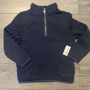 5T NWT Old Navy Quarter zip mock neck long sleeve pull over.